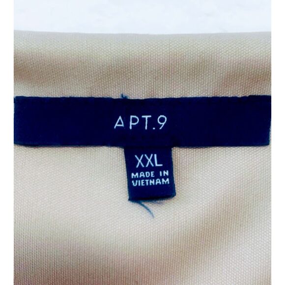 APT. 9 Boho Ruffled V-neck Elastic Waist Macrame Belt Lined Maxi Dress XXL - Picture 4 of 7